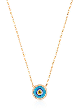 Elaine eye necklace (blue)