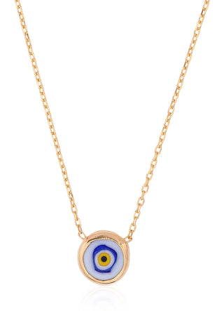 Elaine eye necklace (white)