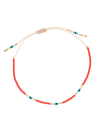 Ionian beaded bracelet (red)