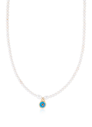 Pearl eye necklace (small eye)