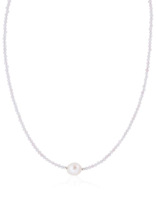 Lydia moonstone pearl necklace