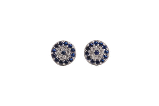 Evil Eye Earrings in Blue