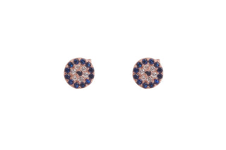 Evil eye earrings ROSE GOLD