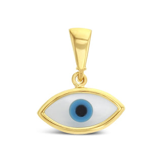 9kt Evil eye pendant (slant eye)