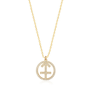 Sagittarius necklace (gold)