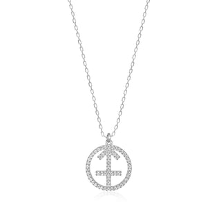 Sagittarius necklace (silver)