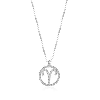 Aries necklace silver