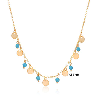 Mykonos island necklace (gold)