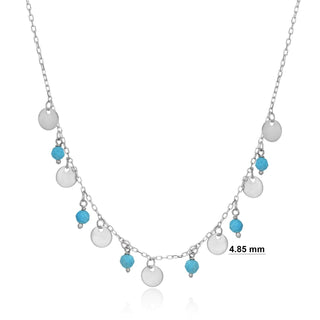 Mykonos island necklace (silver)