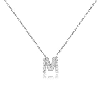 Mini Alphabet diamonte Necklaces