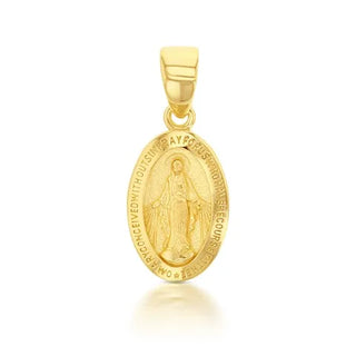 9KT Gold Virgin Mary pendant