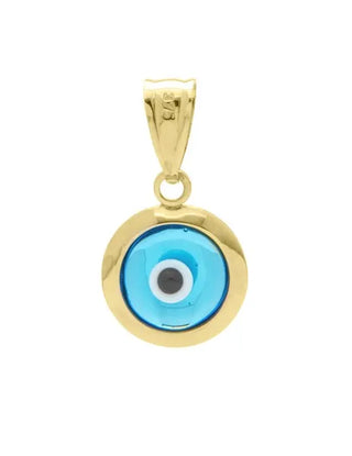 9kt Evil eye pendant (yellow gold)