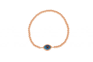 Rhodes eye bracelet rose gold