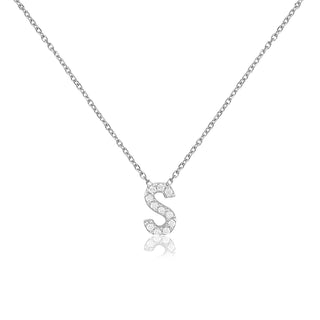 Mini Alphabet diamonte Necklaces