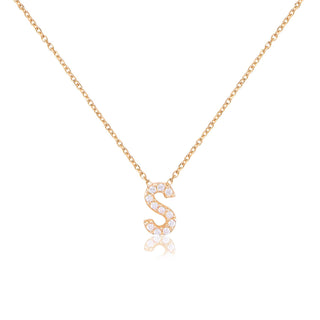 Mini Alphabet diamonte Necklaces