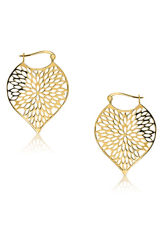 Violet filigree earring (gold)