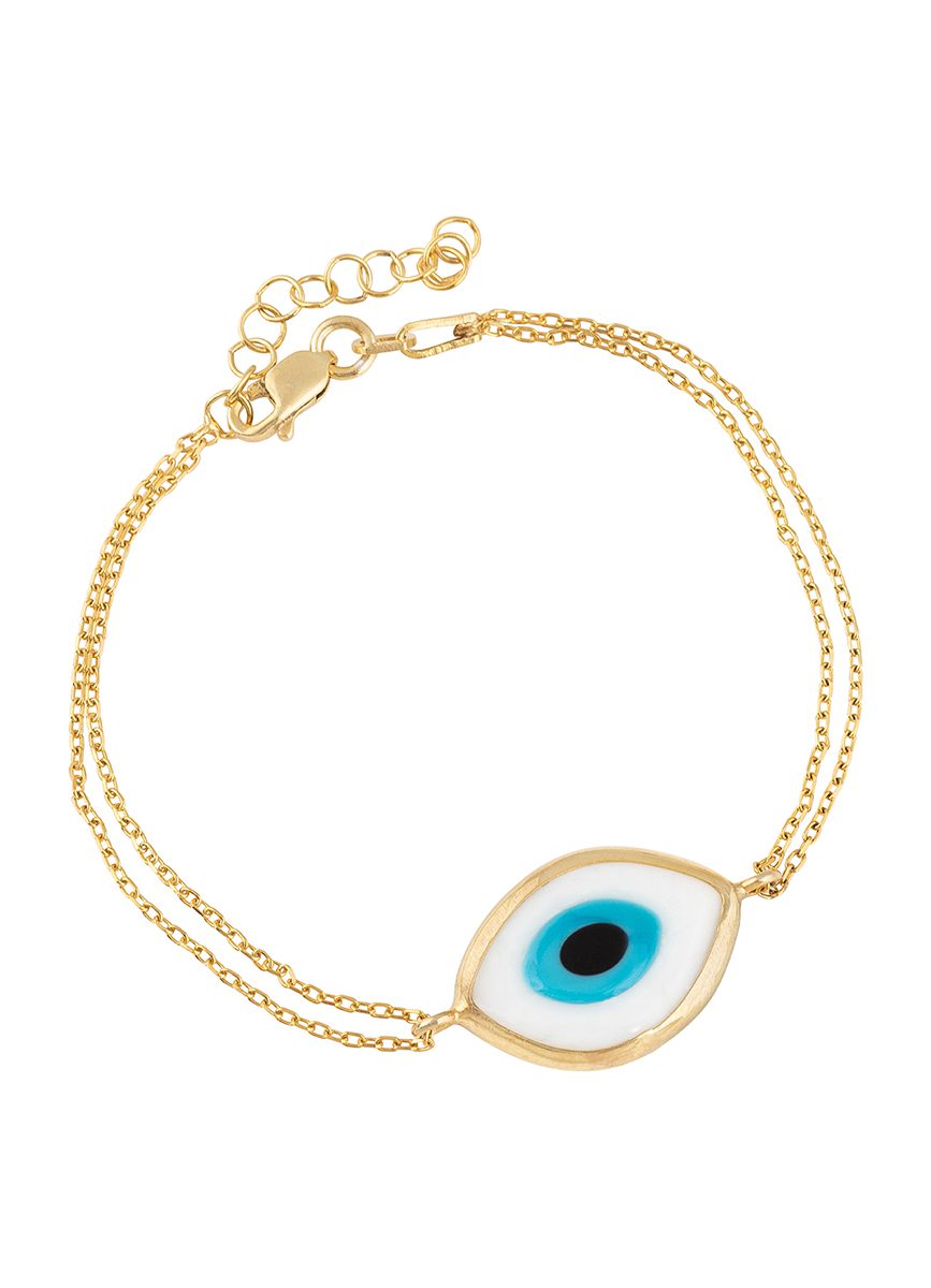 Limnos eye bracelet (white) gold – Opa Designs